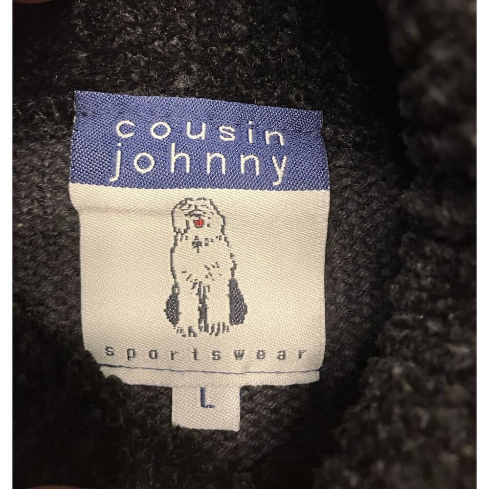 Vintage Y2K Cousin Johnny Sportswear Womens Turtleneck Black Sweater Size Large - Picture 2 of 6